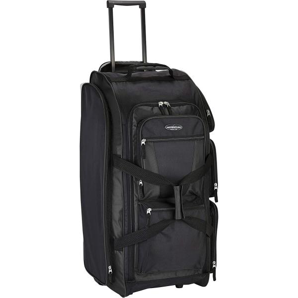 Travelers Club Xpedition 30 Inch Multi-Pocket Upright Rolling Duffel Bag
