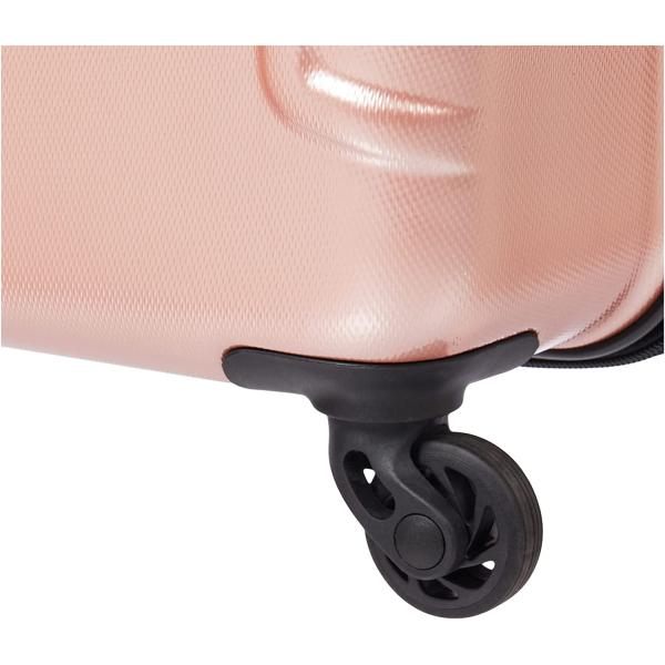 American Tourister Moonlight Hardside Expandable Luggage with Spinner Wheels， Rose Gold， Carry-On 21-Inch