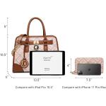 Dasein Women Handbags Top Handle Satchel Purse Shoulder Bag Hobo Bag Work Bag Set 2pcs