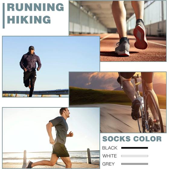 COOVAN 10 Pairs Mens Low Cut Socks Men 10 Pack Comfort Cushion Casual Socks