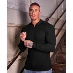 Lempue Mens V Neck t Shirts Slim Fit Muscle Polo Shirts for Men Short Sleeve Dry Fit Golf Shirts Casual Stylish Cloths