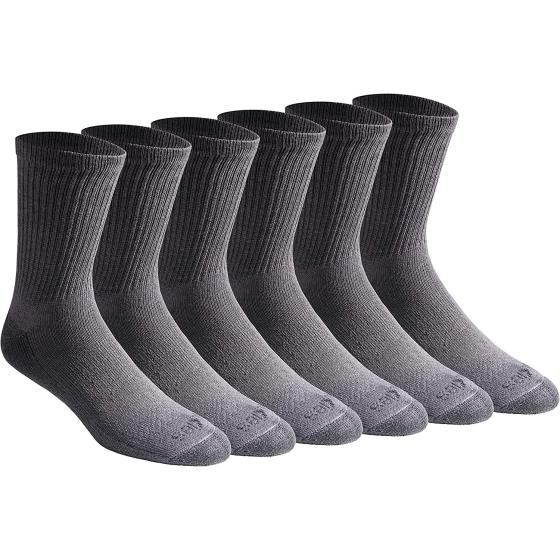 Dickies Men's Dri-tech Moisture Control Comfort Length Crew Socks