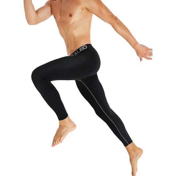 TELALEO 6, 5 or 4 Pack Men's Compression Pants Leggings Sports Tights Performance Athletic Baselayer Workout Running