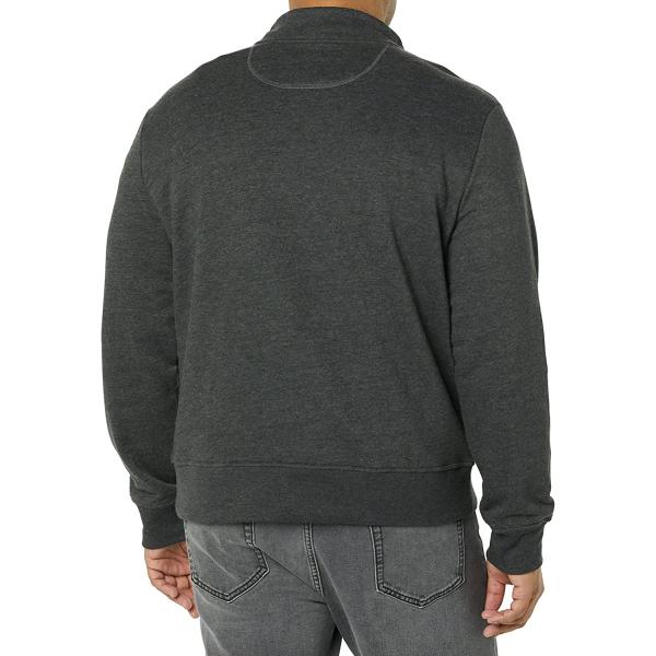 Men's Long-Sleeve Quarter-Zip Fleece Sweatshirt
