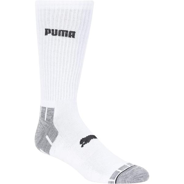 PUMA mens 6 Pack Crew Socks