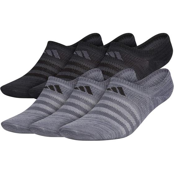 adidas Mens Superlite Super No Show Socks (6-pair)