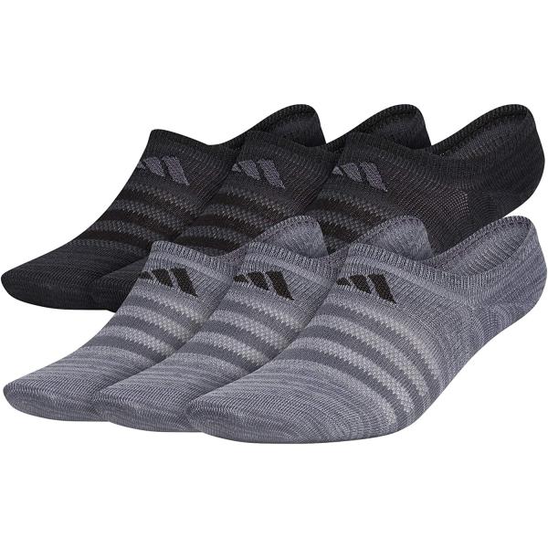 adidas Mens Superlite Super No Show Socks (6-pair)