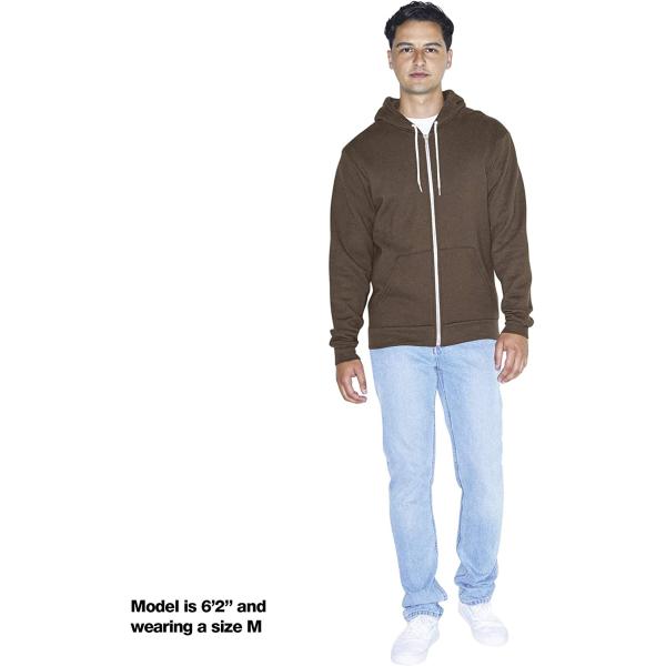 American Apparel Men's Flex Fleece Long Sleeve Zip Hoodie