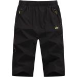 MAGCOMSEN Men's Quick Dry 3/4 Capri Pants Zipper Pockets Hiking Running Long Shorts