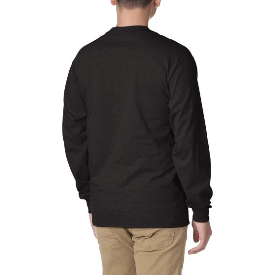 Hanes Men's T-Shirts, Men's BeefyT Henley Shirts, Men's Cotton Long Sleeve Shirts