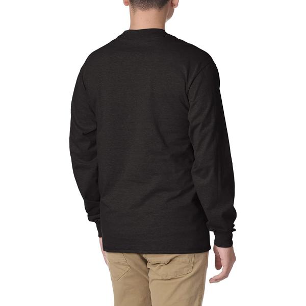 Hanes Men's T-Shirts, Men's BeefyT Henley Shirts, Men's Cotton Long Sleeve Shirts