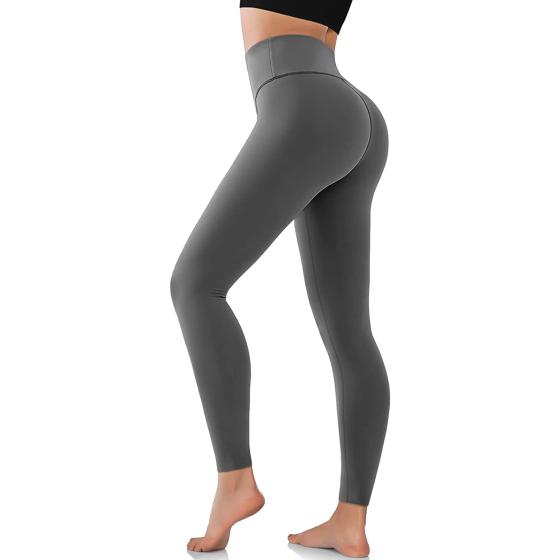 Refeel Thick High Waist Yoga Pants with Pockets, Tummy Control Workout Running Yoga Leggings for Women