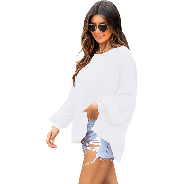 VNIRA Oversized Sweatshirt for Women Crew Neck Long Sleeve Casual Vintage Sweatshirts Pullover Tops
