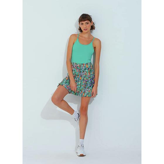 Dona Jo Glide Skort/Skirt for Women- Athletic Golf Skort/Skirt with Shorts and Pockets- Tennis Skirt- Active Wear Skirt