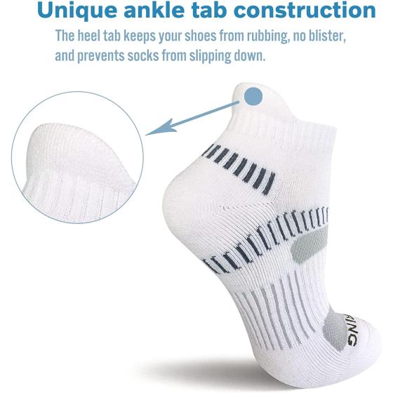 BERING Women's Performance Athletic Ankle Running Socks (6 Pairs)