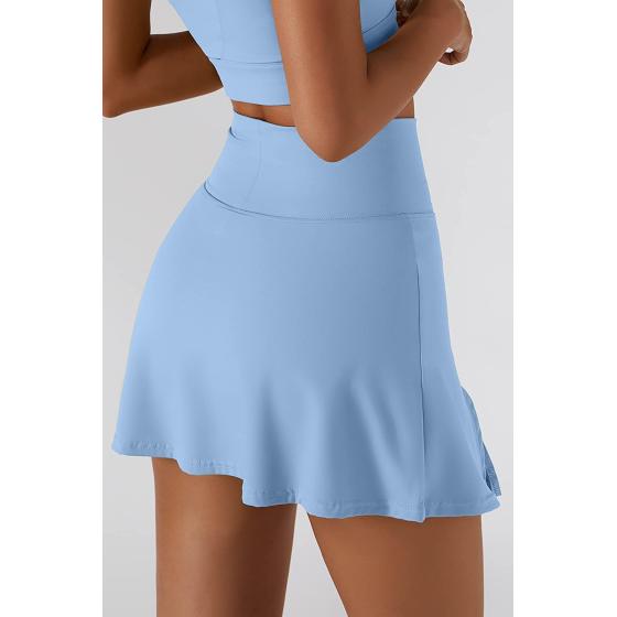 QINSEN Women's Tennis Skirts Stretch High Waisted Golf Skorts Running Sports Workout Activewear