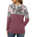 Angerella Hoodies for Women Camo Leopard Print Tops Pullover Hooded Sweatshirt Drawstring with Pocket
