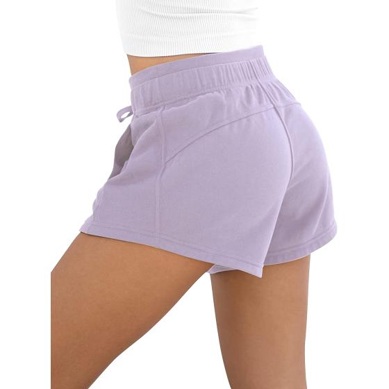 ODODOS Women's Sweat Shorts with Pockets Cotton French Terry Drawstring Summer Workout Casual Lounge Shorts