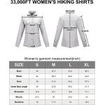 33,000ft Women's UPF 50 UV Sun Protection Shirt, Cool Quick Dry Long Sleeve Outdoor Fishing Hiking Safari Travel Shirt