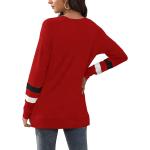 Geifa Sweatshirts for Women Crewneck Color Block Sweaters Long Sleeve Tunic Tops