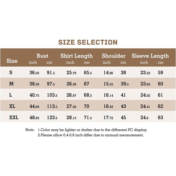 Womens Casual Long Sleeve Tunic Shirts Round Neck Button Side Blouses Tops