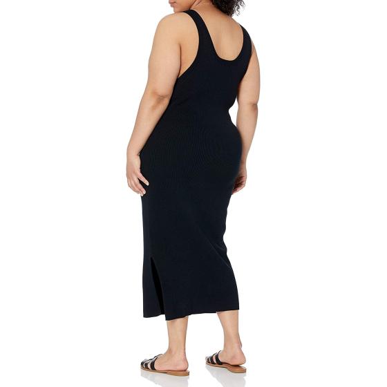 The Drop Women's Yasmin Rib Midi Sweater Tank Dress
