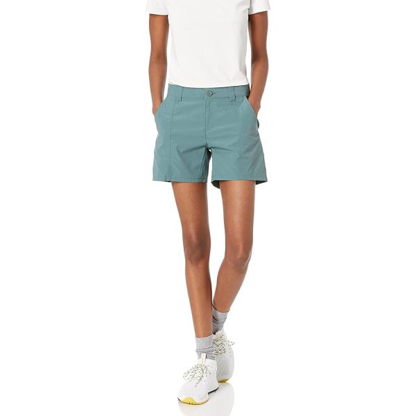 Amazon Essentials Women's Stretch Woven 5 Inch Outdoor Hiking Shorts with Pockets