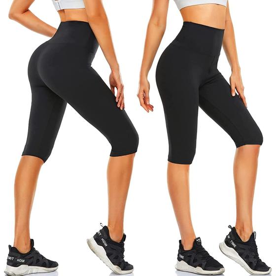 FULLSOFT 3 Pack Leggings for Women Non See Through-Workout High Waisted Tummy Control Running Yoga Pants