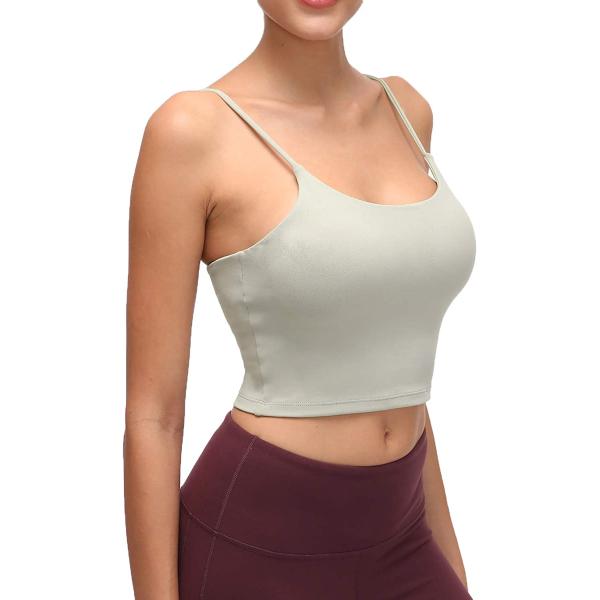 Lemedy Women Padded Sports Bra Fitness Workout Running Shirts Yoga Tank Top