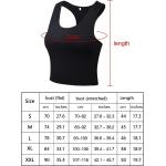 Boao 4 Pieces Basic Crop Tank Tops Sleeveless Racerback Crop Sport Top for Women