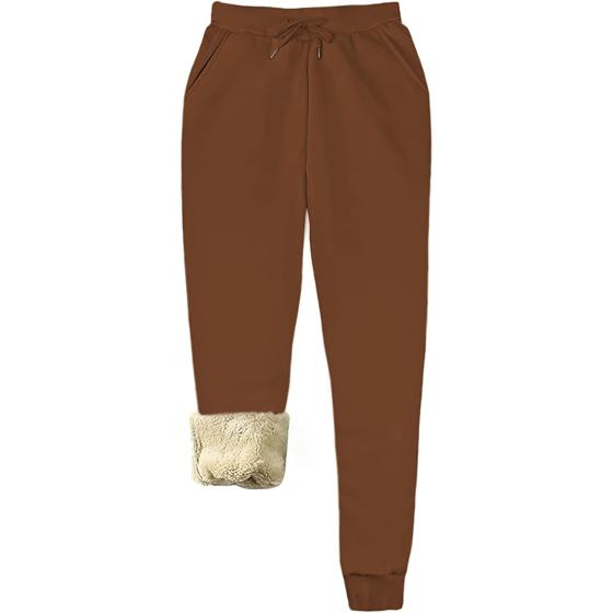 Yeokou Womens Sherpa Lined Sweatpants Winter Athletic Jogger Fleece Pants