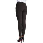 Bamans Women's Skinny Leg Work Pull on Slim Stretch Yoga Dress Pants w/Tummy Control