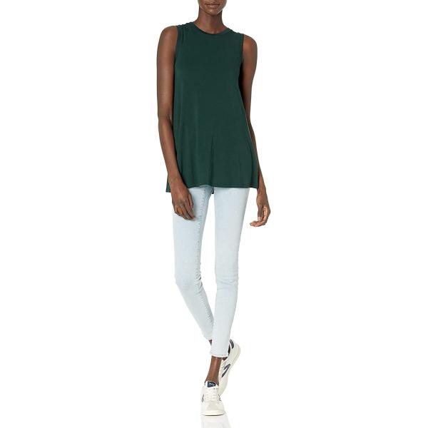Amazon Essentials Women's Jersey Relaxed-Fit Muscle-Sleeve Swing Tunic (Previously Daily Ritual)