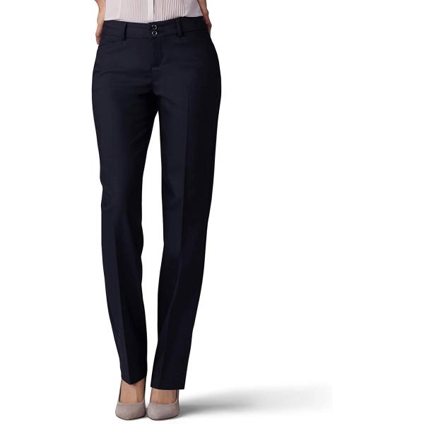 Lee Women's Secretly Shapes Regular Fit Straight Leg Pant