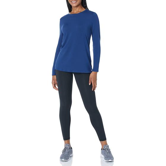 Amazon Essentials Women's Tech Stretch Long-Sleeve T-Shirt (Available in Plus Size)