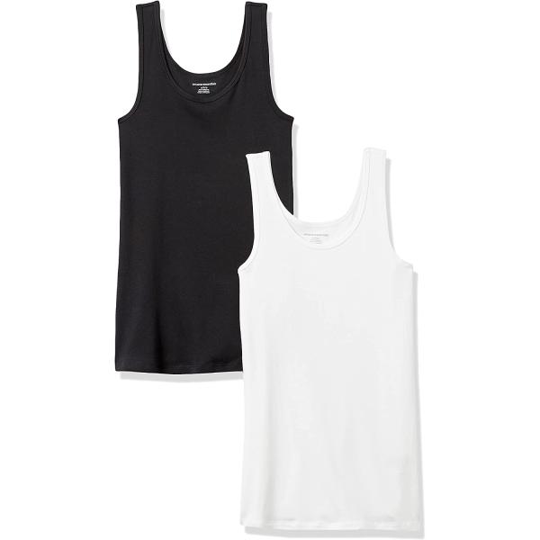Amazon Essentials Women's Slim-Fit Tank， Pack of 2