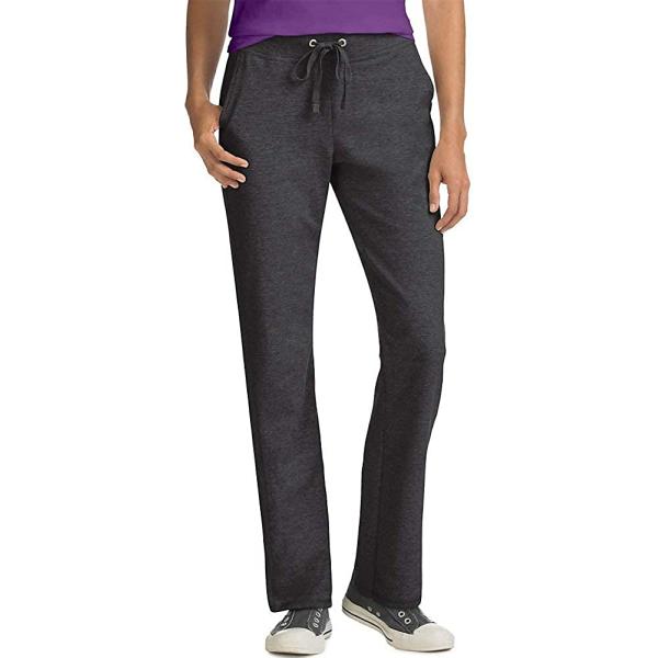 Hanes Women's Pants， Lightweight Pants for Women， Open Botton Sweats， French Terry， 31"