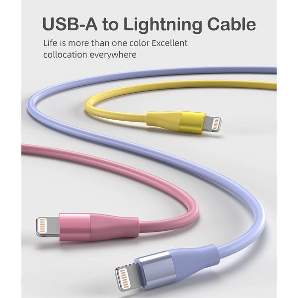 iPhone Charger [Apple MFi Certified] 3Pack 10FT Lightning Cable Fast Charging iPhone Charger Cord Compatible with iPhone 13 12 11 Pro Max XR XS X 8 7 6 Plus SE and More - Colorful