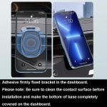 Magnetic Phone Holder for Car, Alloy Folding Magnetic Car Phone Holder, Foldable Car Phone Mount 360° Rotating Base for Car Dashboard Phone Holder Mount for iPhone, Samsung, LG All Smartphones, Black