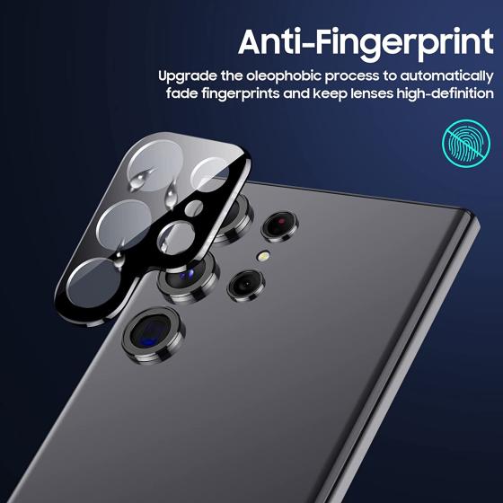 [3+2 Pack] for Galaxy S23 Ultra Screen Protector, 2 Pack Camera Lens Protector [Automatic Bubble Repair] Anti-glare HD Flexible Screen Protector- Fingerprint Quick Unlock for Galaxy S23 Ultra
