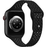 HOTLOVE Silicone Slim Bands Compatible with Apple Watch Band 38mm 40mm 41mm 42mm 44mm 45mm 49mm, Slim Thin Narrow Sport Strap Breathable Wristbands for iWatch Ultra Series SE 8 7 6 5 4 3 2 Women Men
