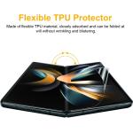 Hocents. TPU Screen Protector Compatible with Samsung Galaxy Z Fold 4 5G 2022 with Alignment Tool Touch Smooth Auto-Repair Front Film and Inside Film