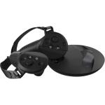 Controller Grips and Silicone Lens Cover Compatible with Meta Quest Pro Accessories Bundles Adjustment Leather Hand Knuckle Straps No Blocked Charging
