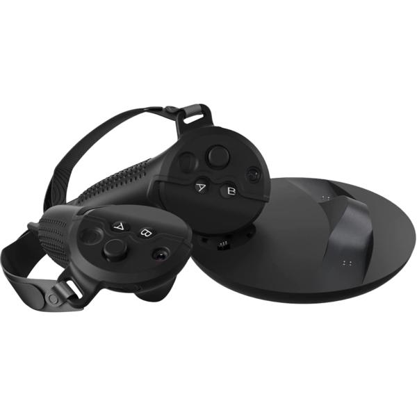 Controller Grips and Silicone Lens Cover Compatible with Meta Quest Pro Accessories Bundles Adjustment Leather Hand Knuckle Straps No Blocked Charging