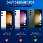 Arshek [3+3 Pack] for Samsung Galaxy S23 Ultra Screen Protector [Not Glass], 3 Pack Self-Healing TPU Film Accessories with 3 Pack Tempered Glass Camera Lens Screen Protector for Samsung S23 Ultra 5G
