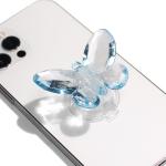 COMMONKUNST 3D Butterfly Shape Collapsible Expandable Multi Functional Mobile Phone Grip & Kicktand (Sky Blue)