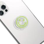 COMMONKUNST Acrylic Smile Collapsible Expandable Multi Functional Mobile Phone Grip & Kicktand (Lime Smile)
