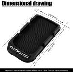 Roll over image to zoom in RBOKO Anti Slip Gel Pad Car Dashboard Cell Phone Holder Stand for Navigation Cell Phone, Car Interior Accessories Keychains Sunglasses Anti Slip Mat Phone Holder for Car