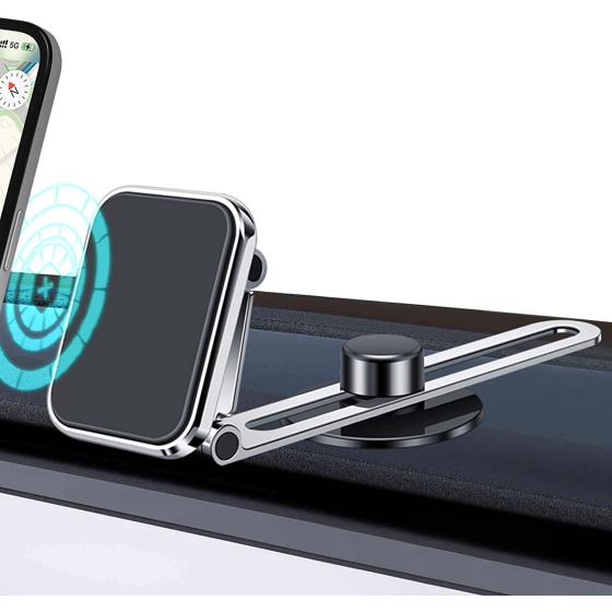 YOUNG&YANG Magnetic Phone Holder for Car, Universal Dashboard Windshield Car iPhone Holder Mount 360°Rotatable Adjustable Strong Magnet Car Mount Fit All Smartphones, iPhone 14/13/12/11, Android