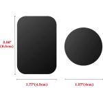 3M Adhesive Phone Magnet,4 Piece Magnet for Phone Case,Metal Plate for Phone Magnet,Magnet for Phone,Magnetic Plate Phone Magnet Plate for Car Very Thin Metal Plates for Phone and Tablet S-07N (Black)